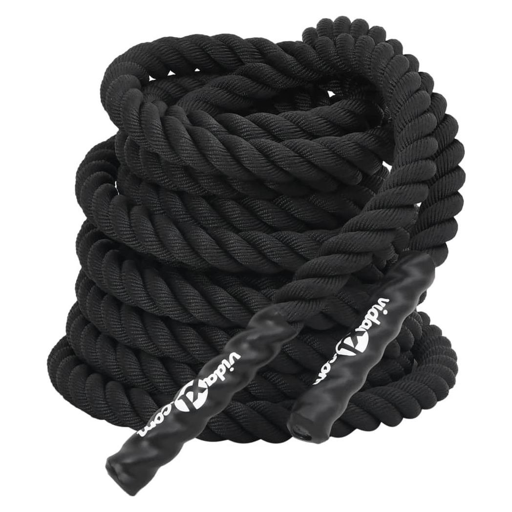 Battle Rope Black 15 m 11 kg Polyester