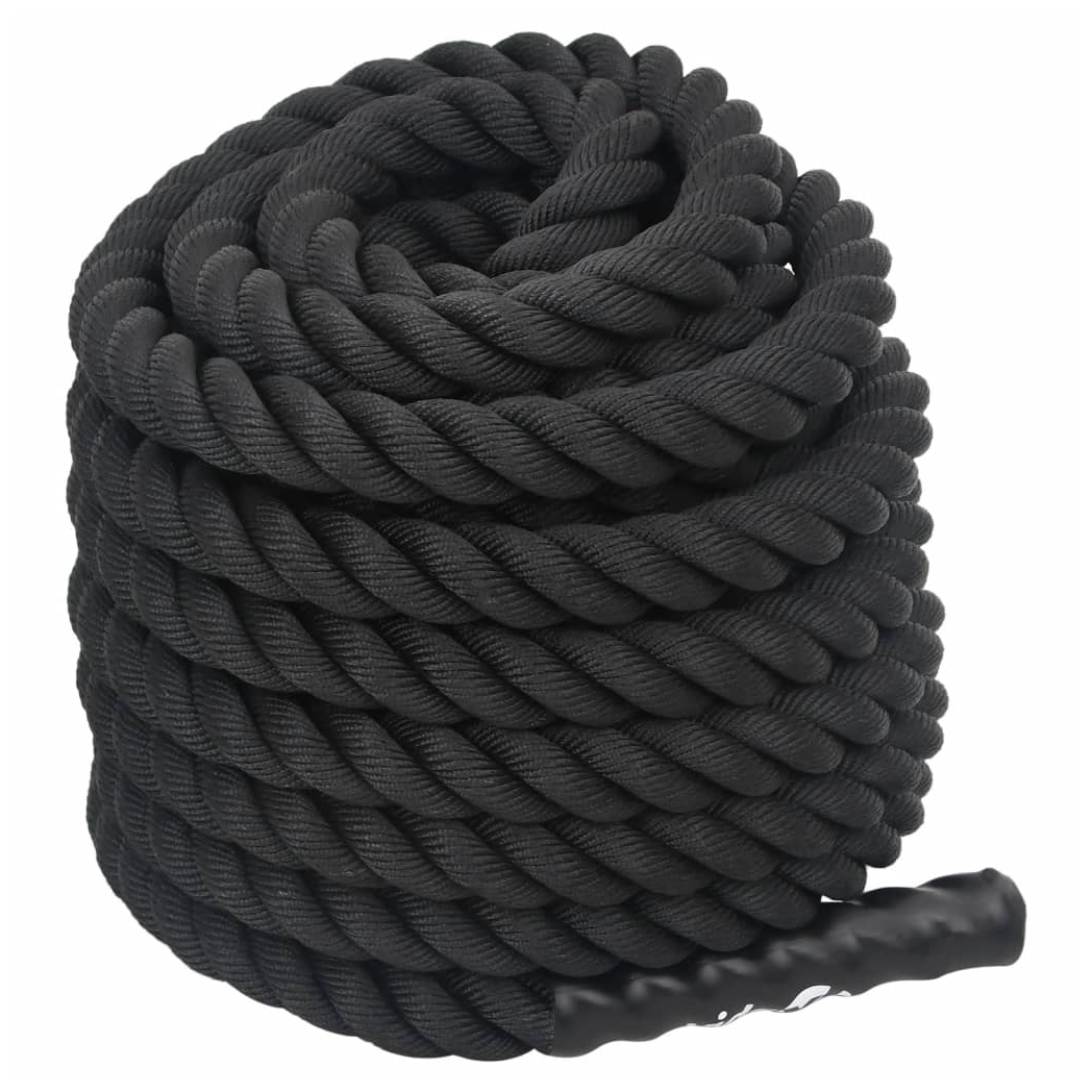 Battle Rope Black 15 m 11 kg Polyester