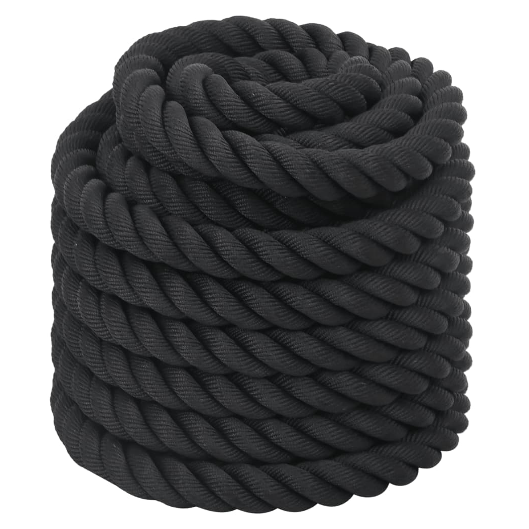 Battle Rope Black 15 m 11 kg Polyester