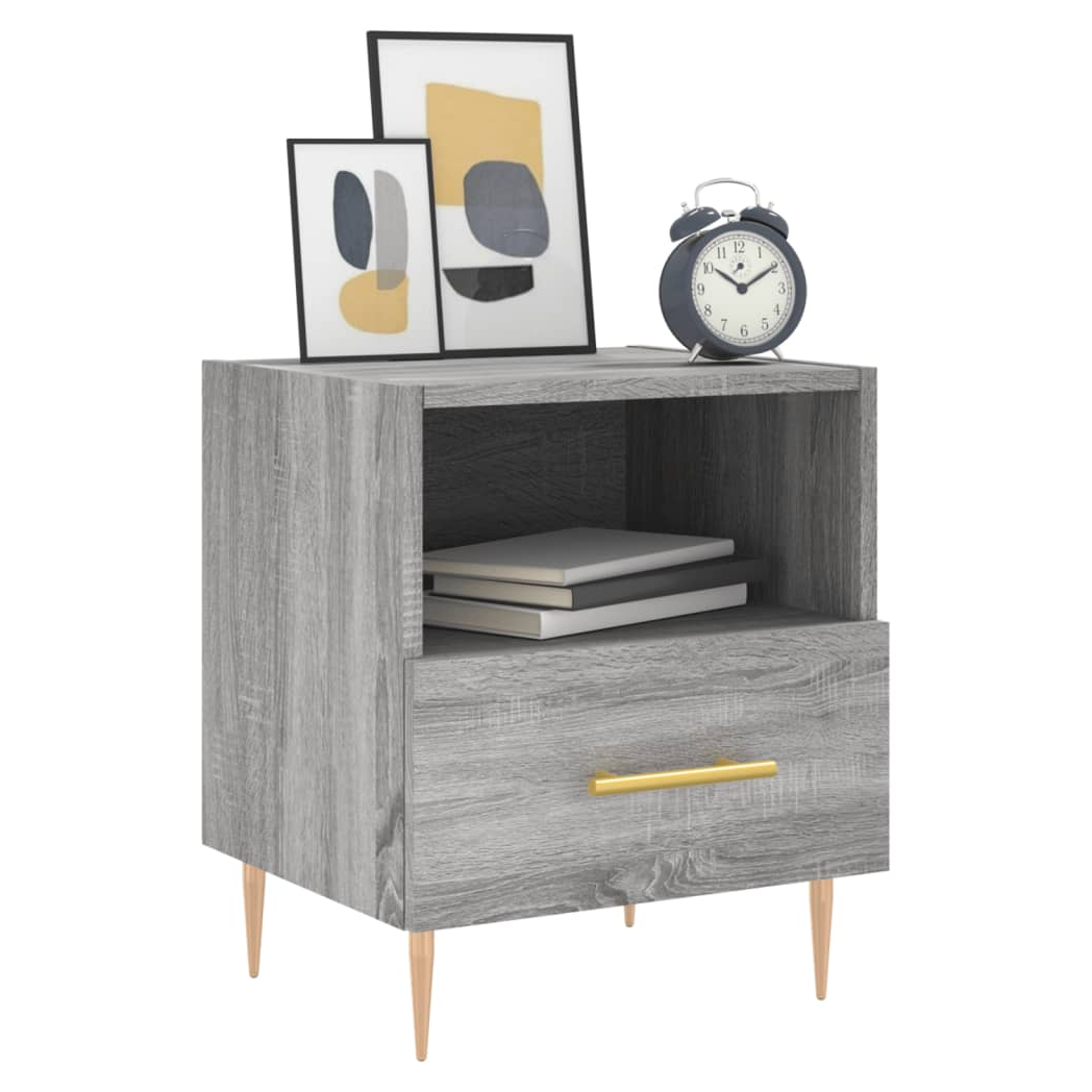 Bedside Cabinets 2 pcs Grey Sonoma 40x35x47.5 cm Engineered Wood