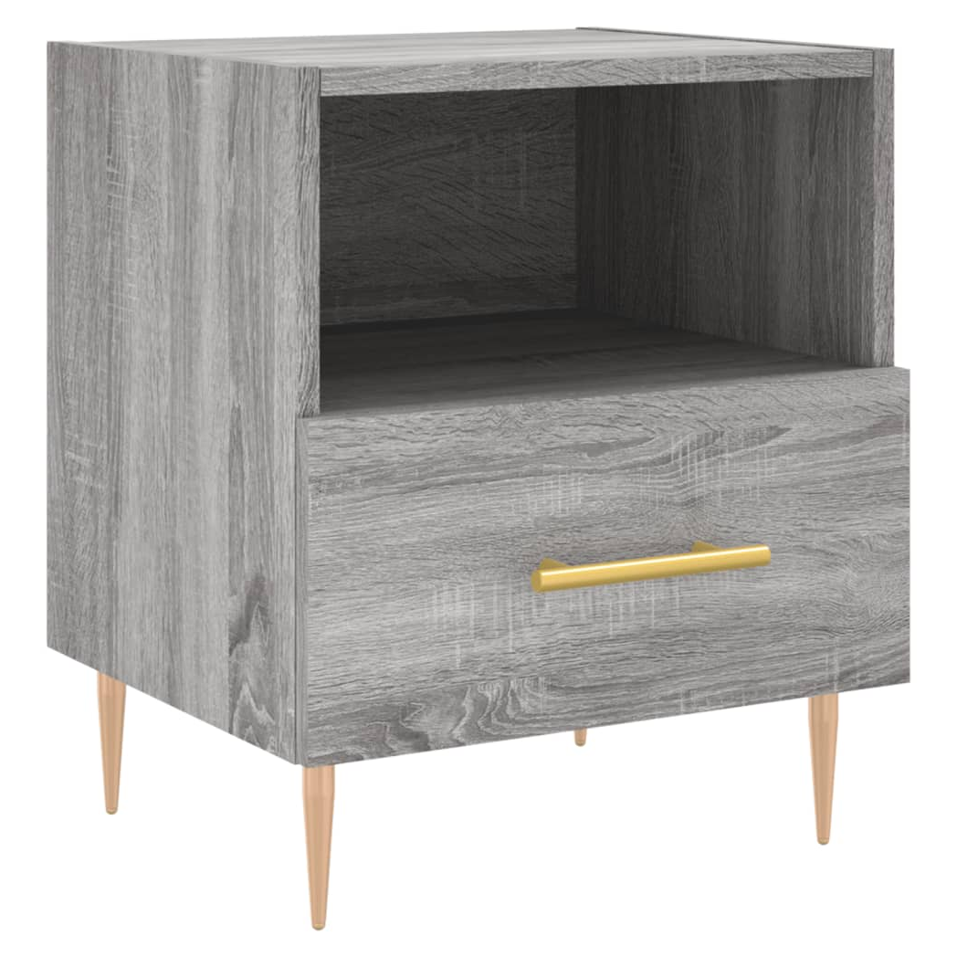 Bedside Cabinets 2 pcs Grey Sonoma 40x35x47.5 cm Engineered Wood