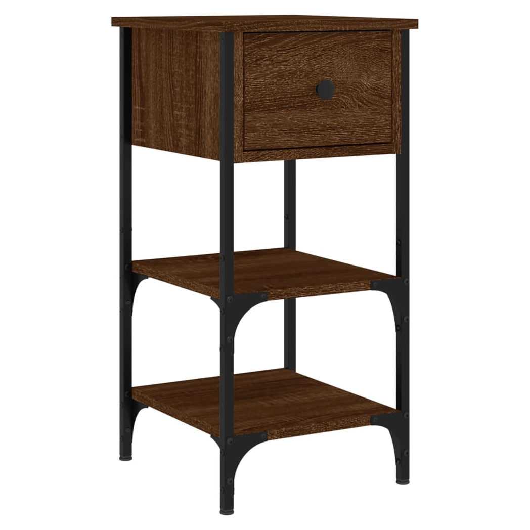 Bedside Cabinets 2 pcs Brown Oak 34x36x70 cm Engineered Wood