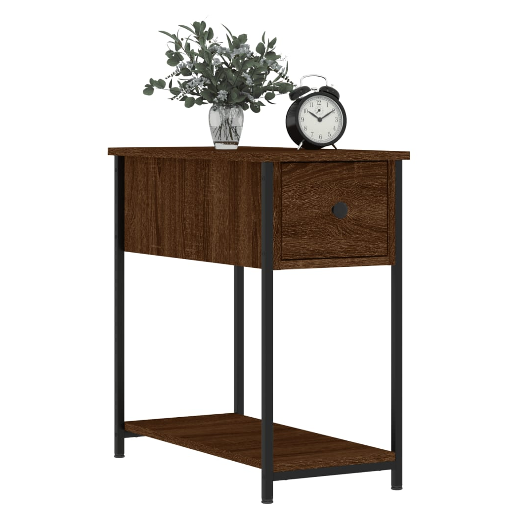 Bedside Cabinets 2 pcs Brown Oak 30x60x60 cm Engineered Wood