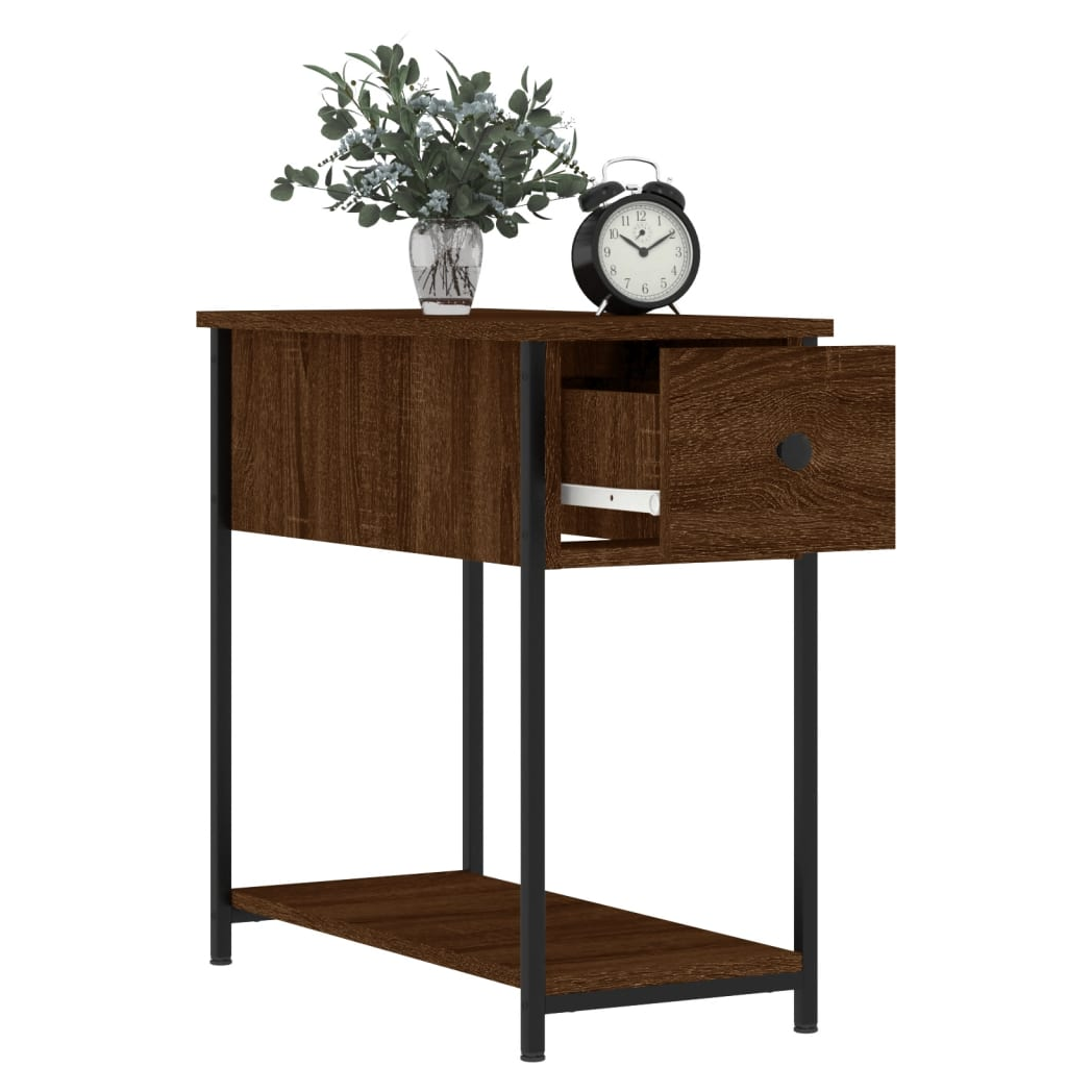 Bedside Cabinets 2 pcs Brown Oak 30x60x60 cm Engineered Wood