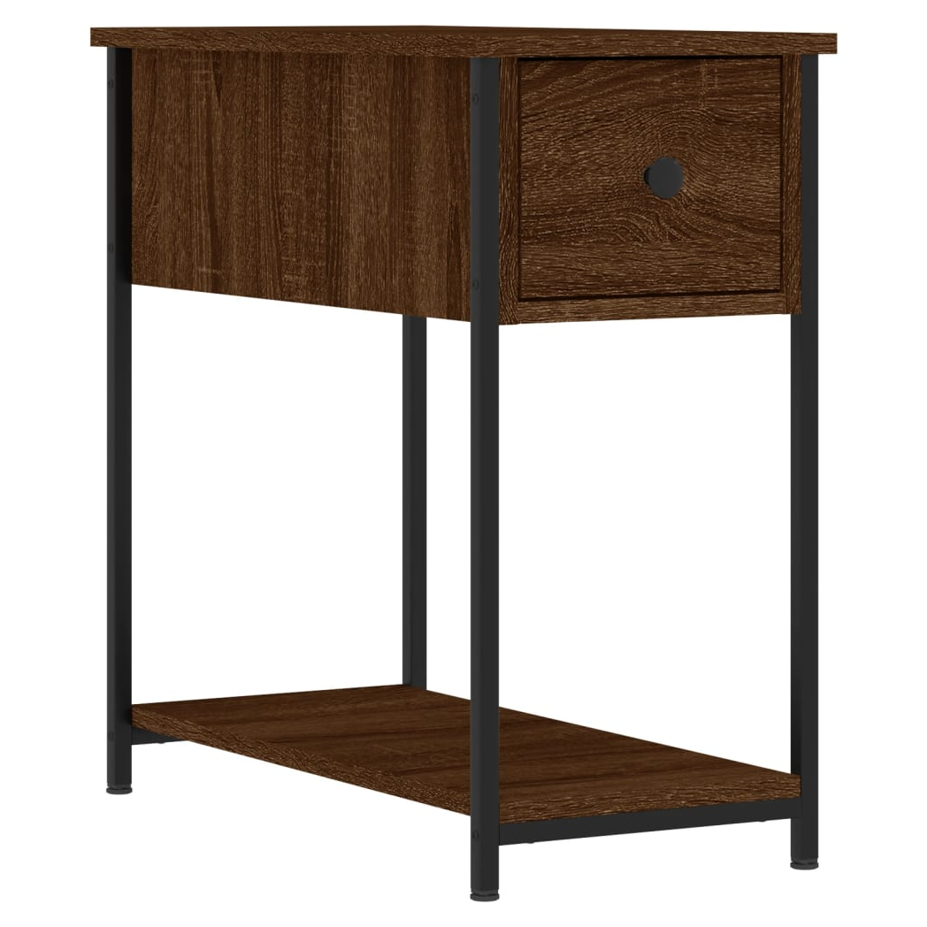 Bedside Cabinets 2 pcs Brown Oak 30x60x60 cm Engineered Wood