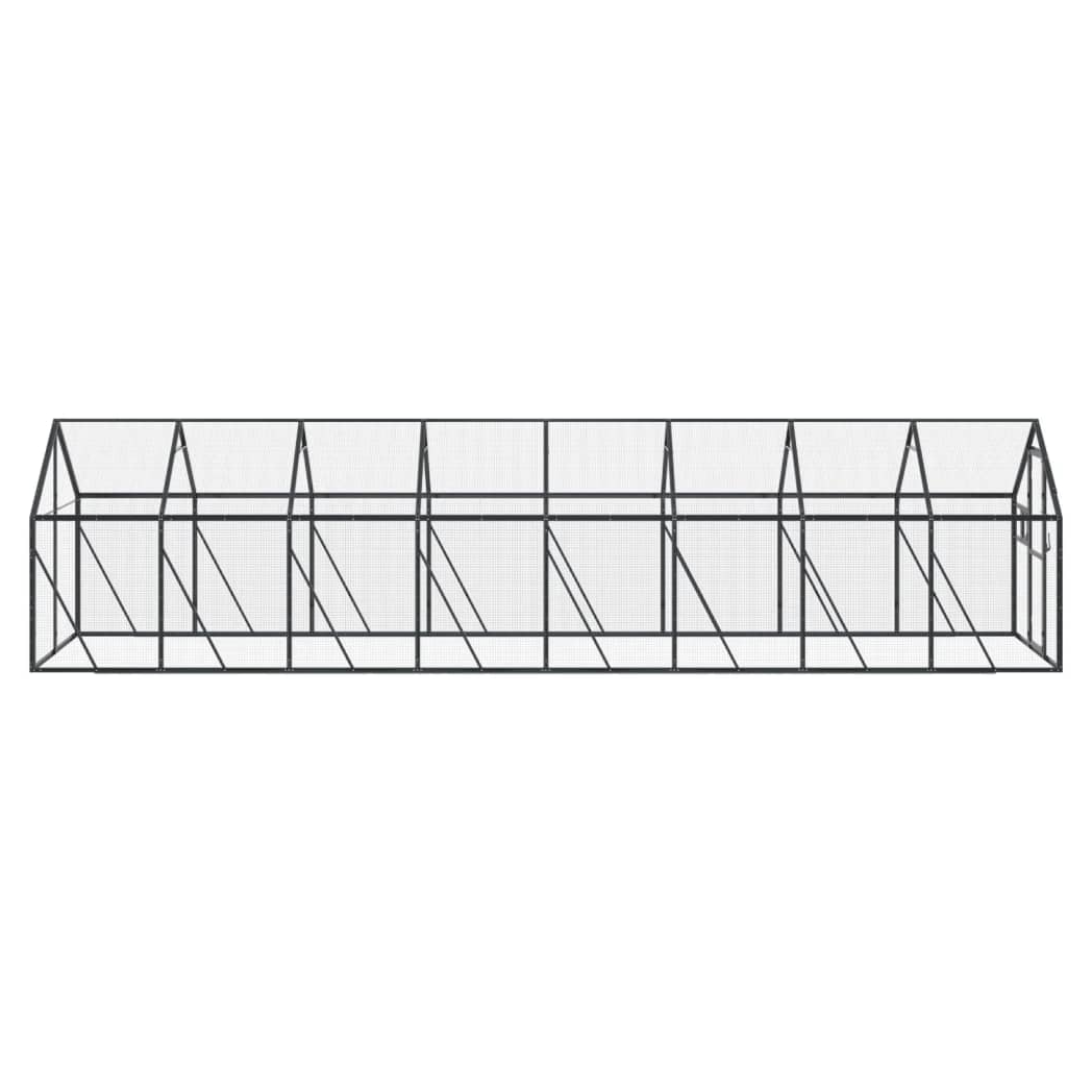 Aviary Anthracite 1.79x8x1.85 m Aluminium