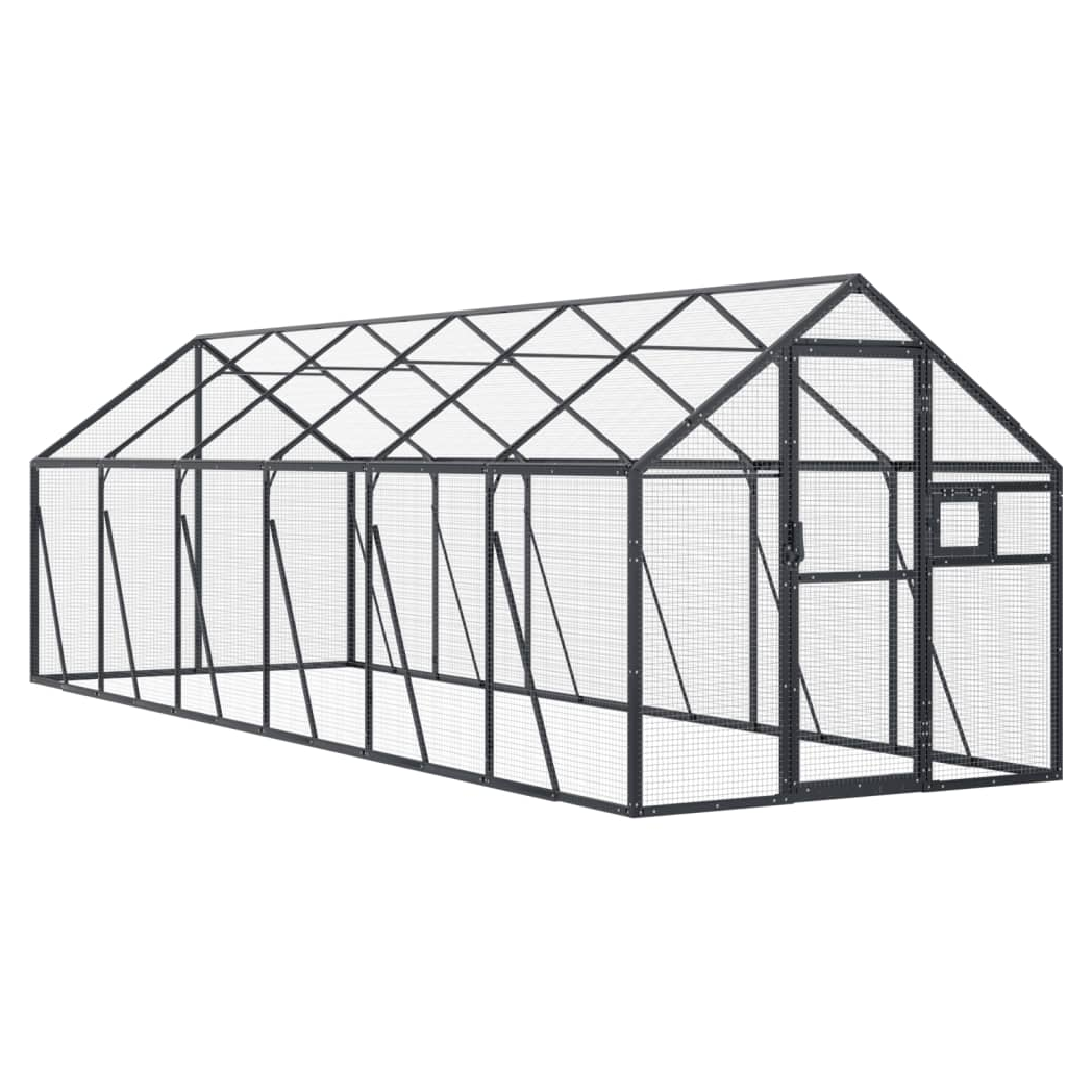 Aviary Anthracite 1.79x6x1.85 m Aluminium