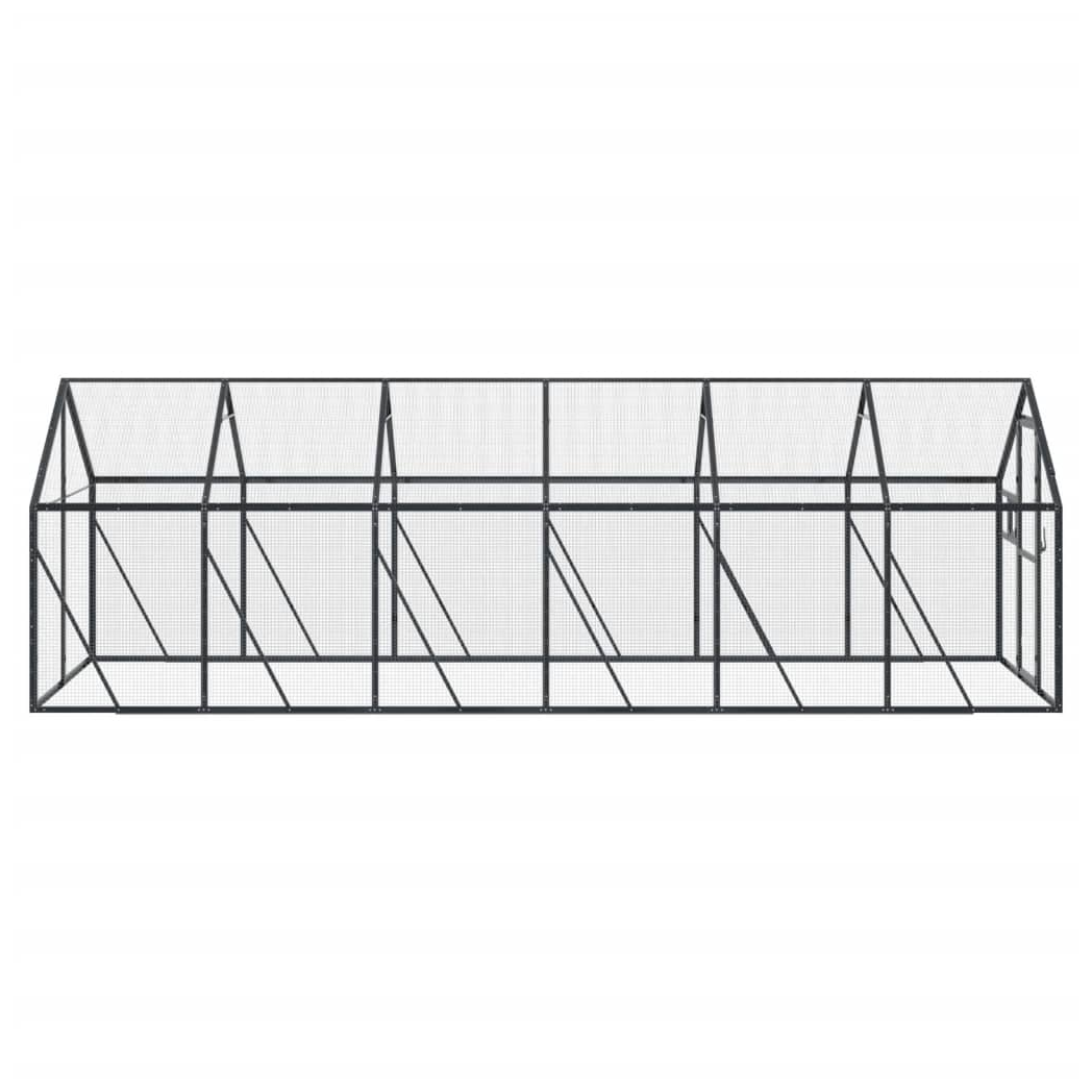 Aviary Anthracite 1.79x6x1.85 m Aluminium