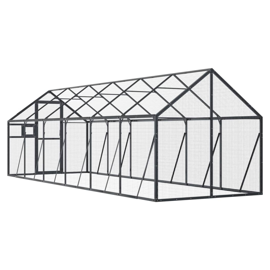 Aviary Anthracite 1.79x6x1.85 m Aluminium