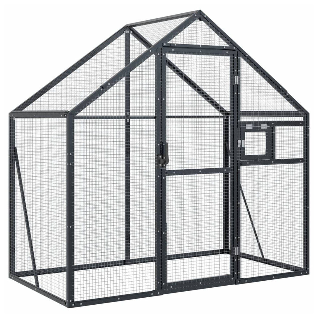 Aviary Anthracite 179x100x185 cm Aluminium