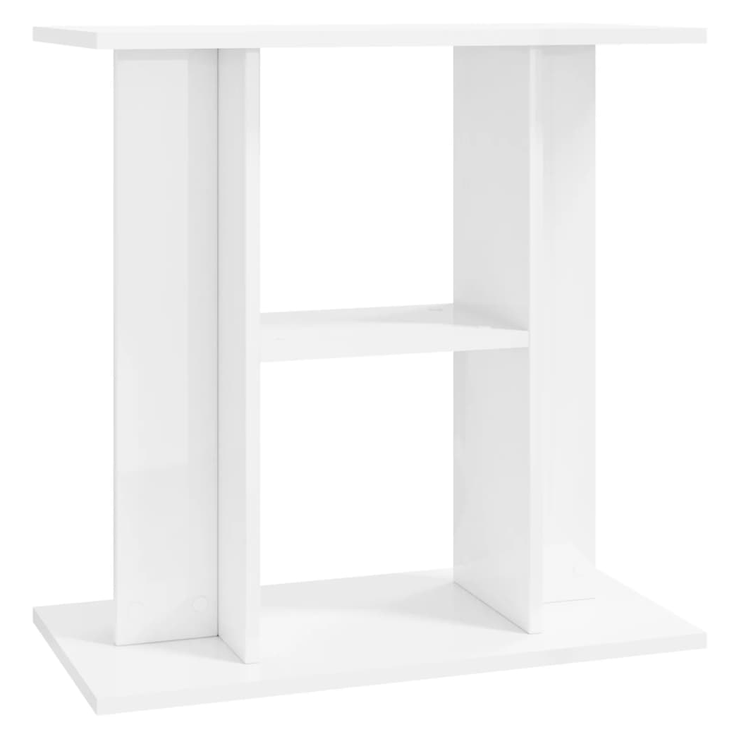 Aquarium Stand High Gloss White 60x30x60 cm Engineered Wood