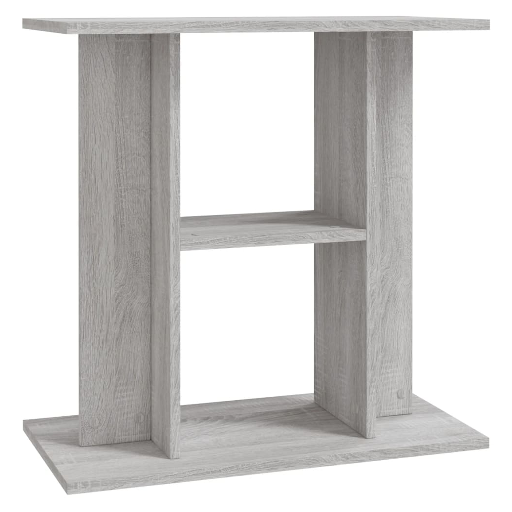 Aquarium Stand Grey Sonoma 60x30x60 cm Engineered Wood