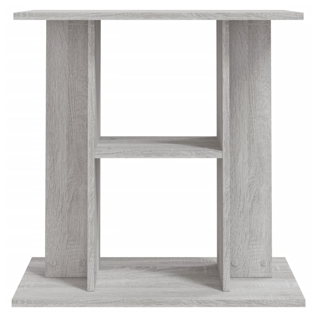 Aquarium Stand Grey Sonoma 60x30x60 cm Engineered Wood