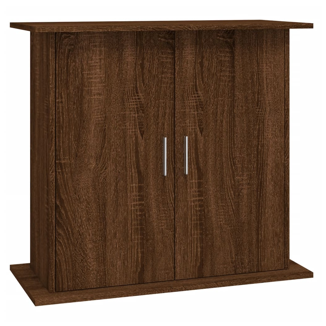 Aquarium Stand Brown Oak 81x36x73 cm Engineered Wood