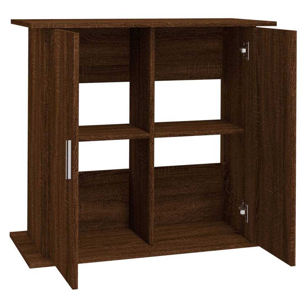 Aquarium Stand Brown Oak 81x36x73 cm Engineered Wood