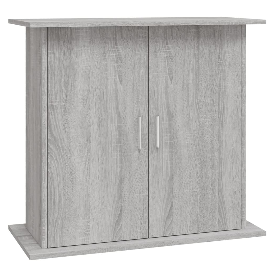 Aquarium Stand Grey Sonoma 81x36x73 cm Engineered Wood