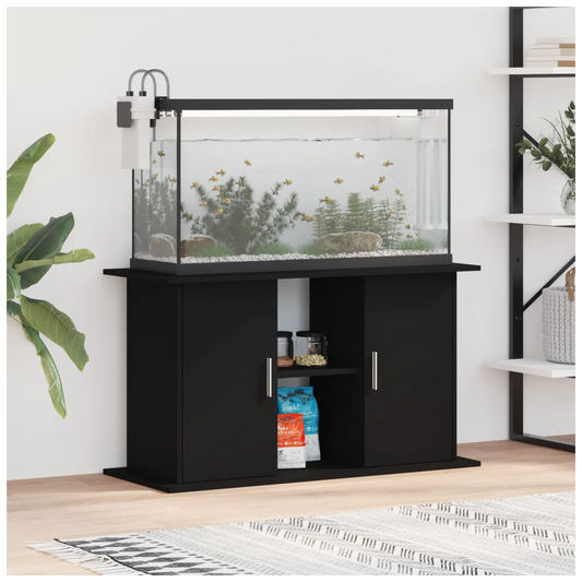 Aquarium Stand Black 101x41x58 cm Engineered Wood