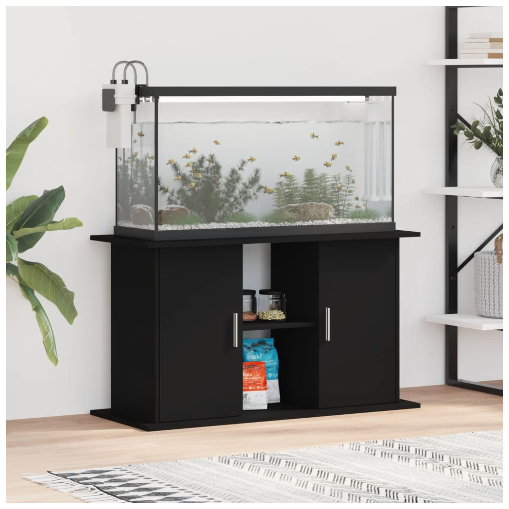 Aquarium Stand Black 101x41x58 cm Engineered Wood