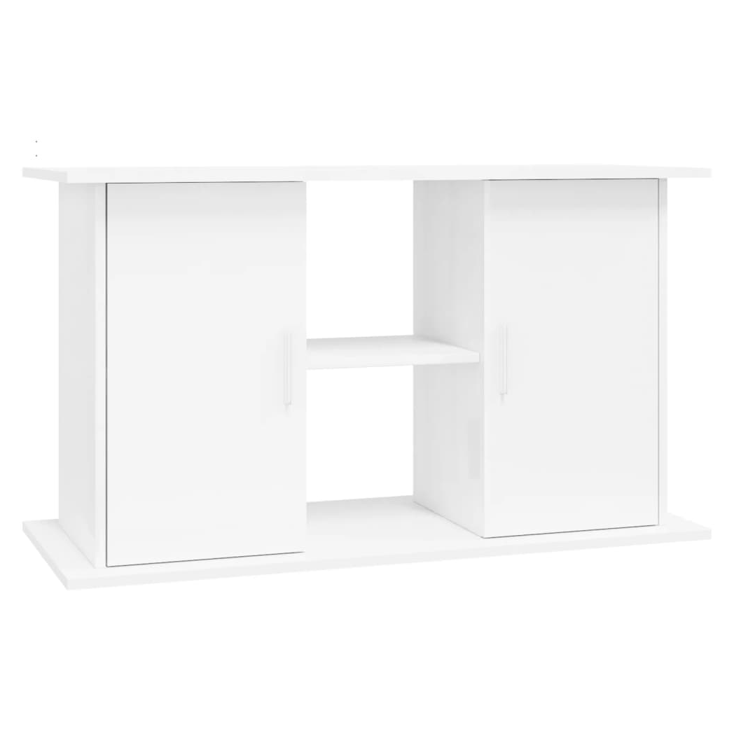 Aquarium Stand High Gloss White 101x41x58 cm Engineered Wood