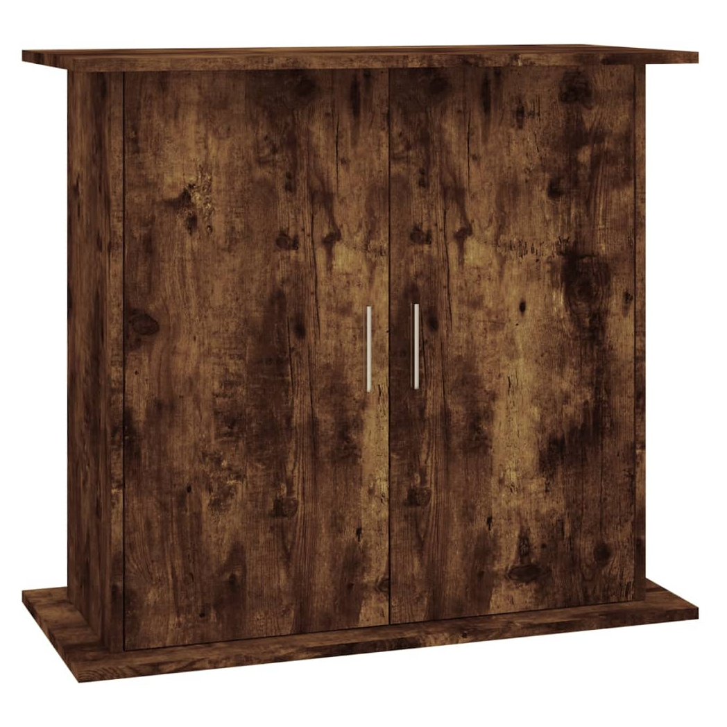 Aquarium Stand Smoked Oak 81x36x73 cm Engineered Wood