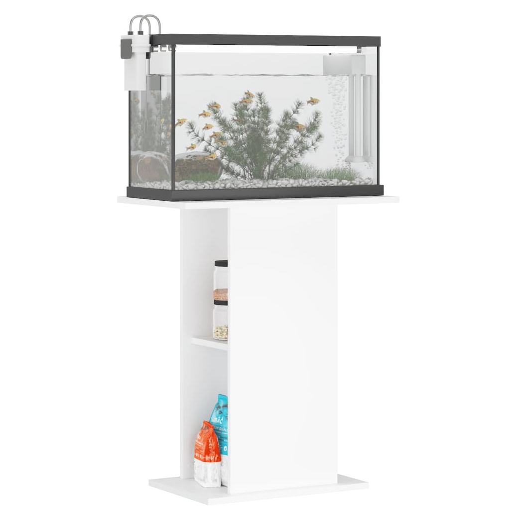 Aquarium Stand White 60.5x36x72.5 cm Engineered Wood