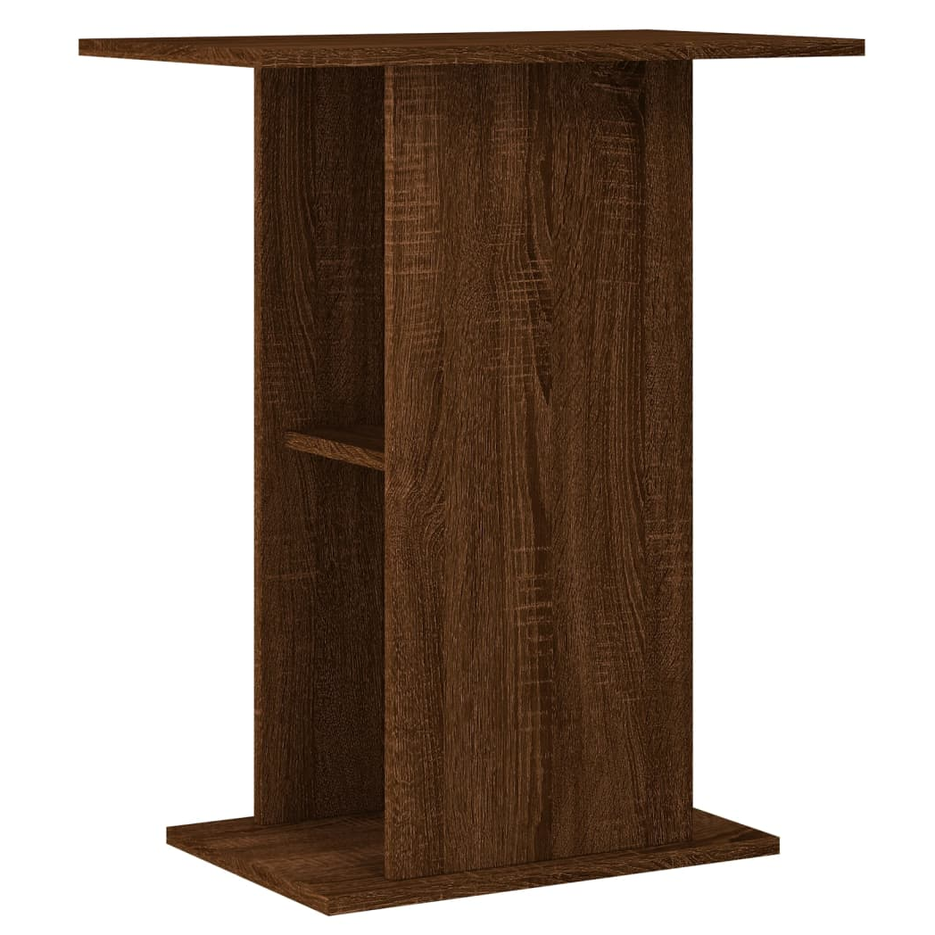 Aquarium Stand Brown Oak 60.5x36x72.5 cm Engineered Wood