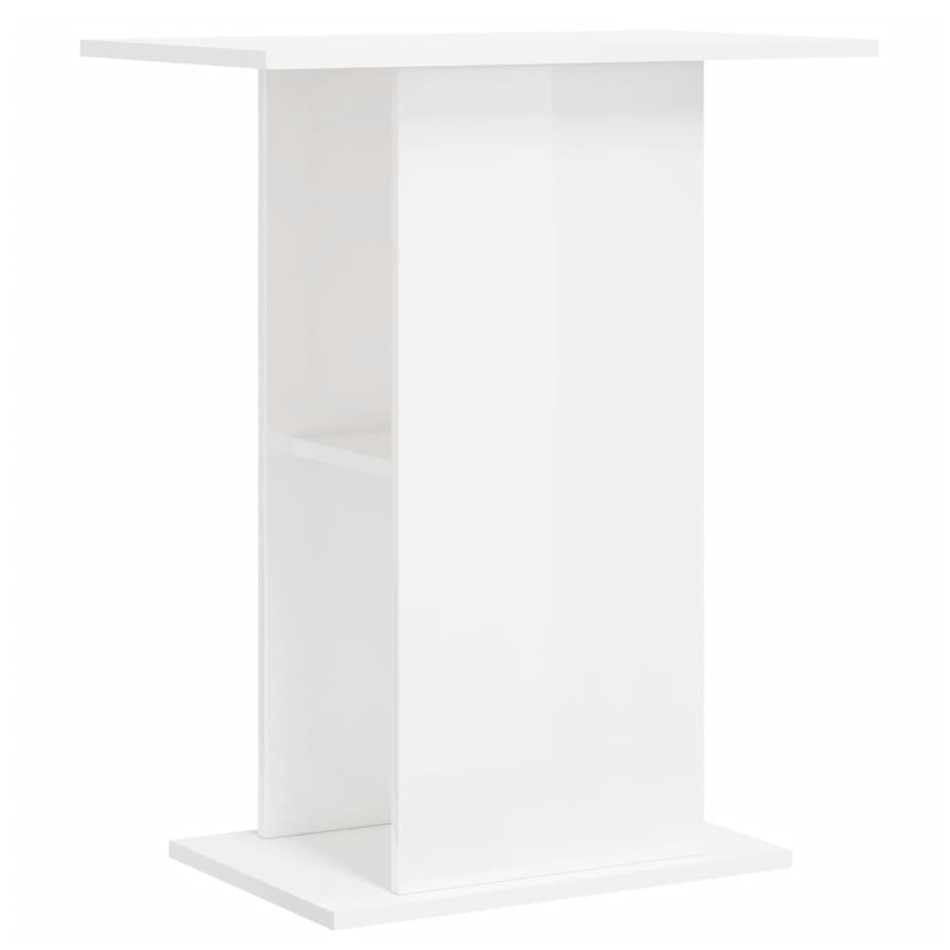 Aquarium Stand High Gloss White 60.5x36x72.5 cm Engineered Wood