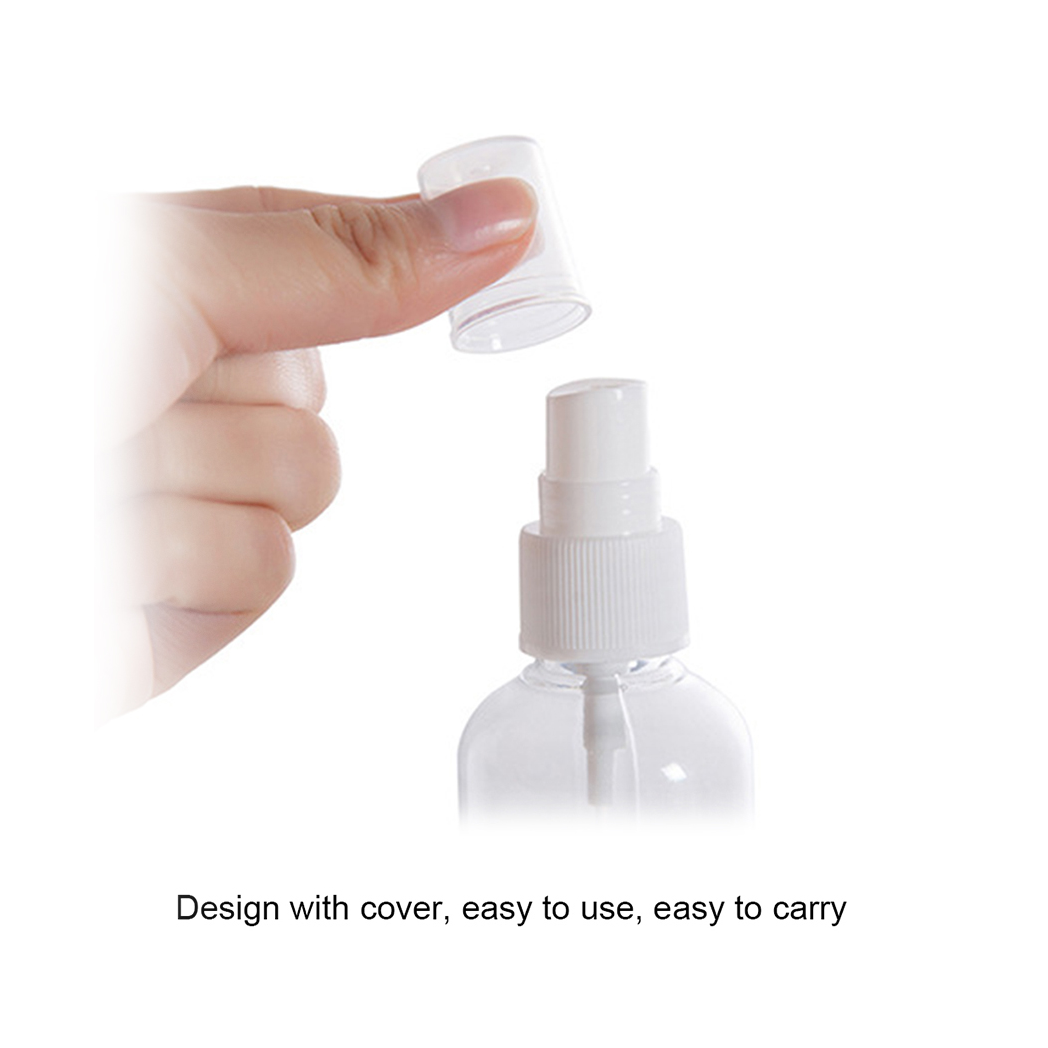 10Pcs 100ml Travel Transparent Plastic Perfume Atomizer Empty Misty Spray Bottle