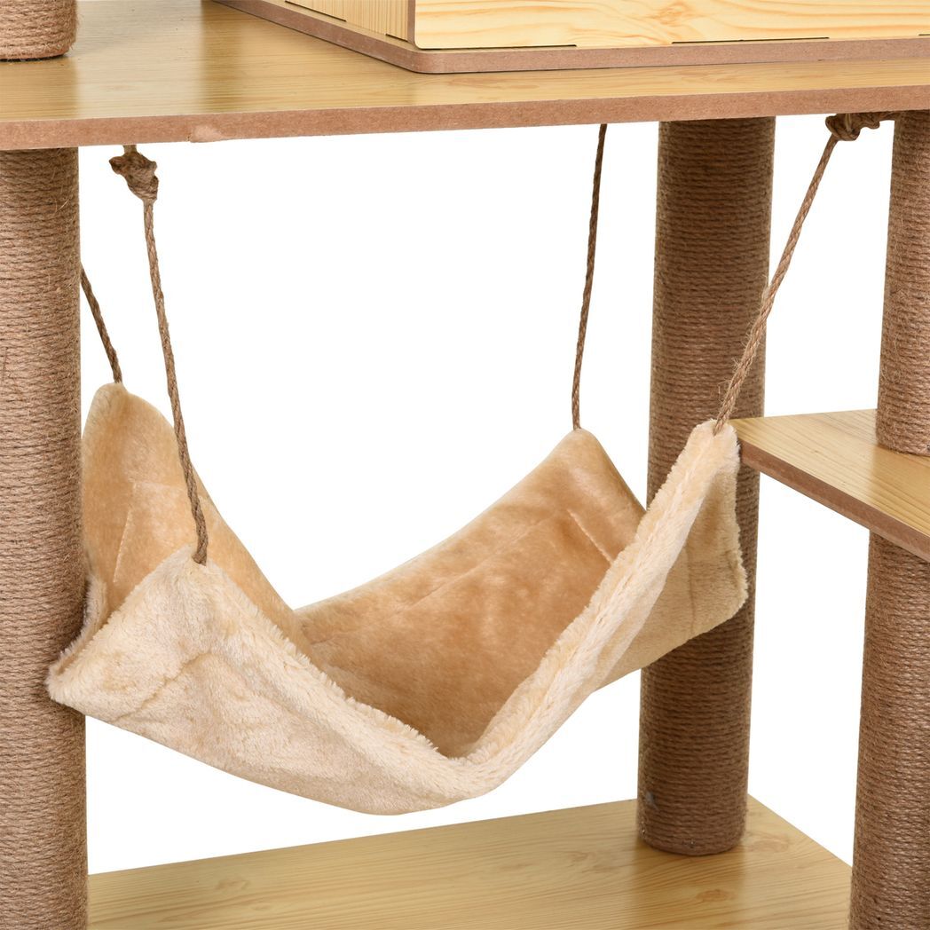 130cm Cat Tree for Indoor Cats, Multi-Level Plush Cat Tower