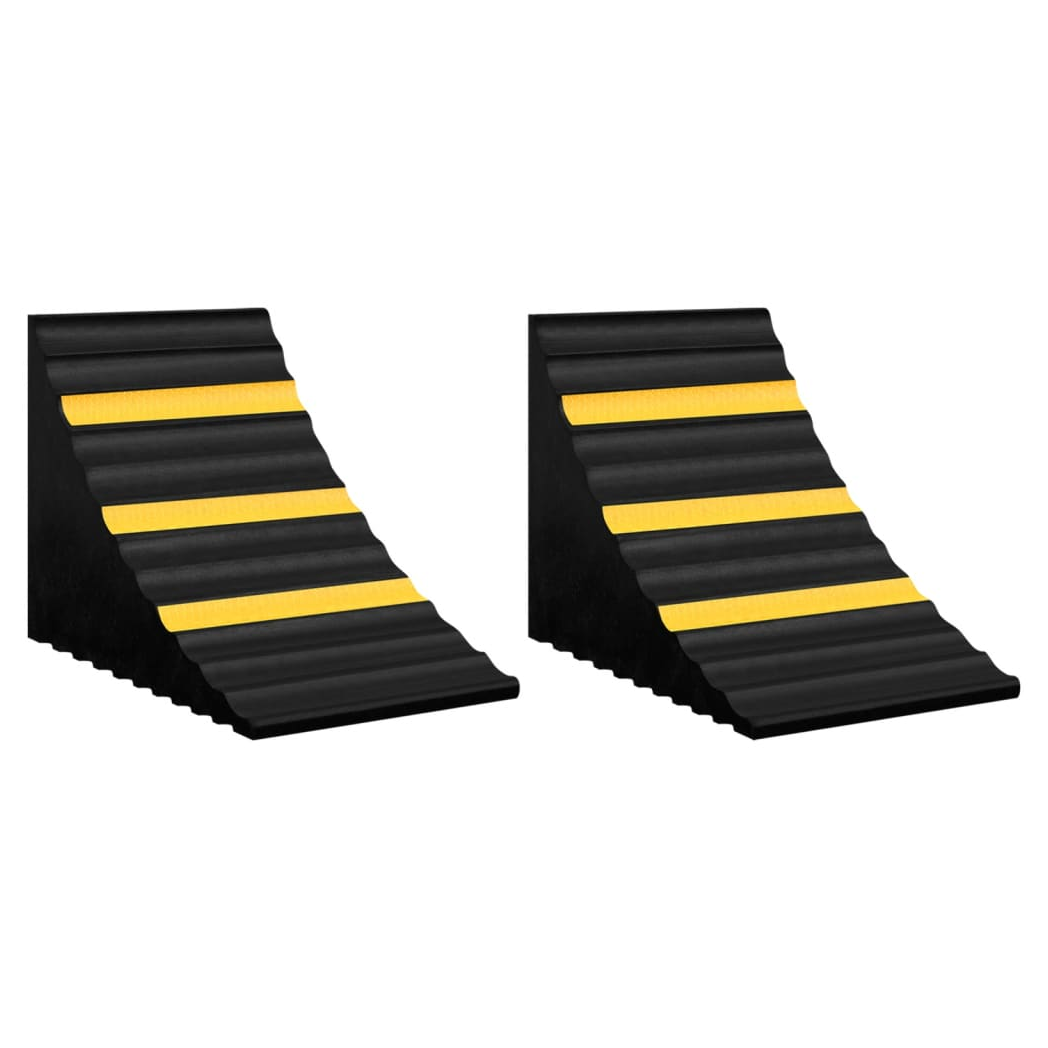 Wheel Chocks 2 pcs 29x16x19 cm Rubber