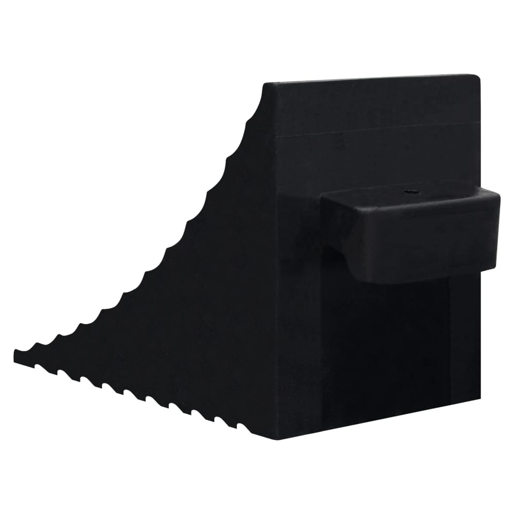 Wheel Chocks 2 pcs 29x16x19 cm Rubber