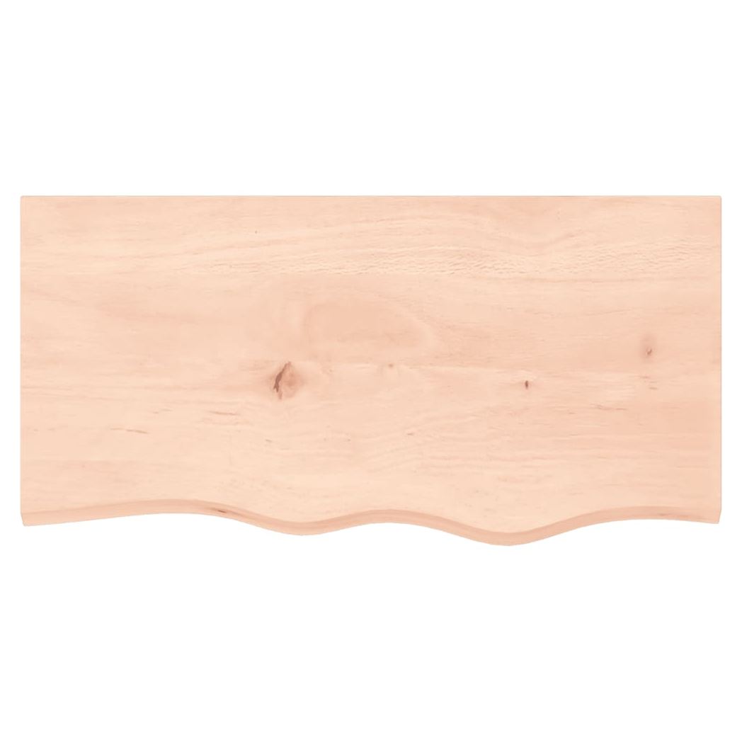 Bathroom Countertop 80x40x2 cm Untreated Solid Wood