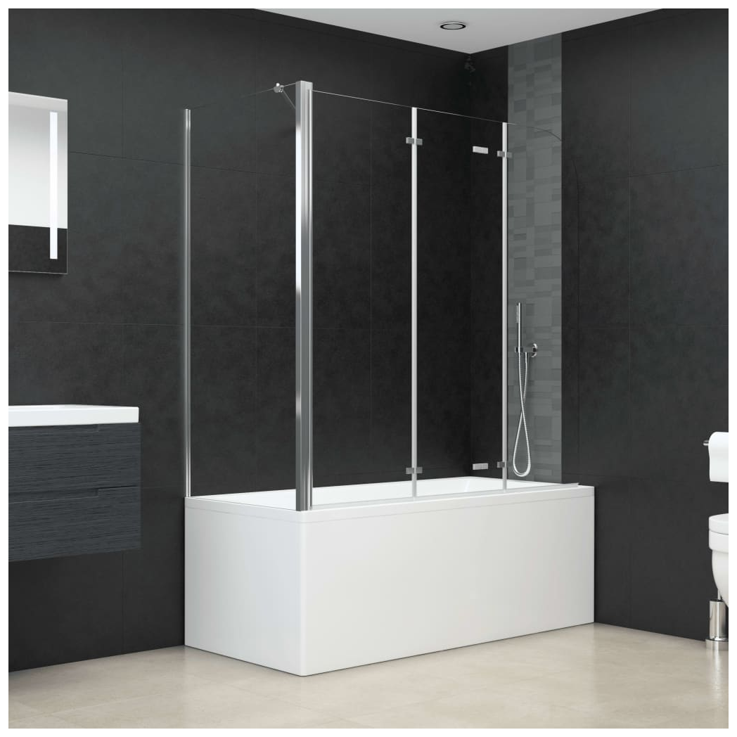 Bath Enclosure 120x69x130 cm Tempered Glass Transparent