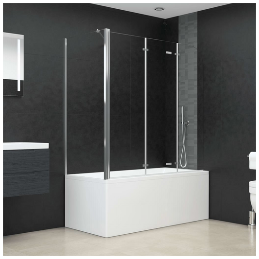 Bath Enclosure 120x69x130 cm Tempered Glass Transparent