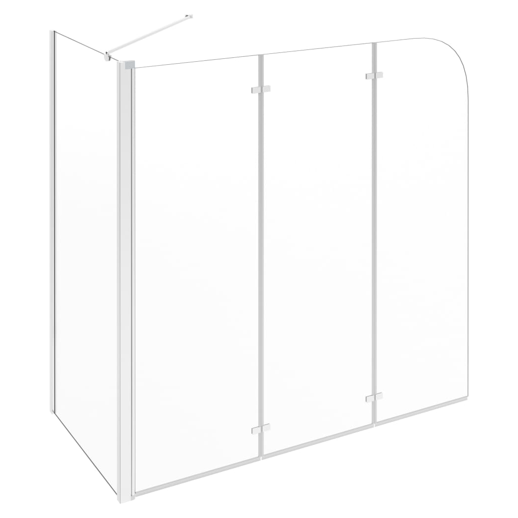 Bath Enclosure 120x69x130 cm Tempered Glass Transparent