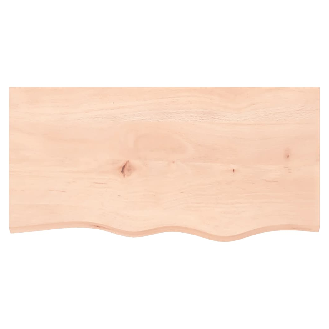 Bathroom Countertop 80x40x(2-4) cm Untreated Solid Wood