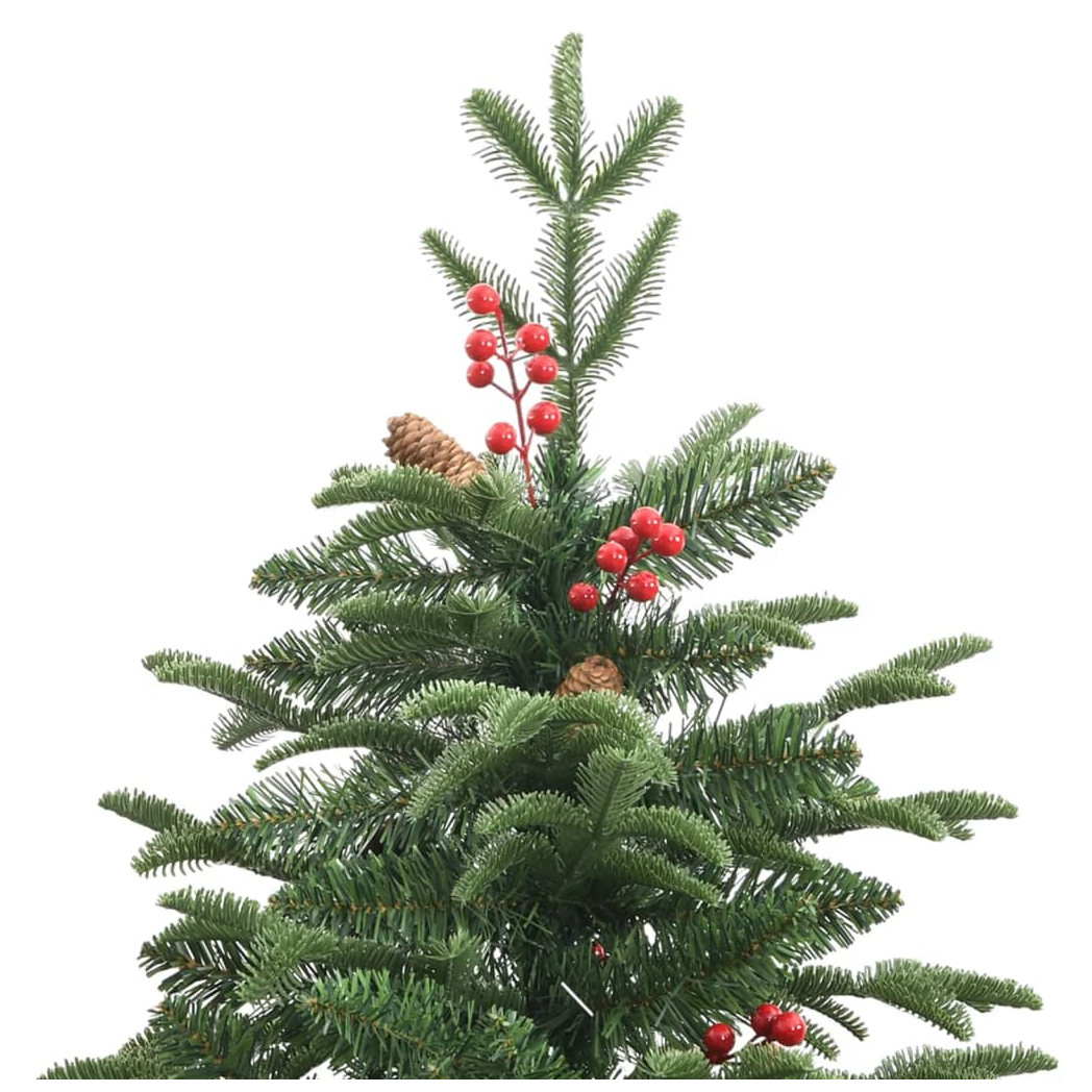 Artificial Hinged Christmas Tree with Cones and Berries 240 cm