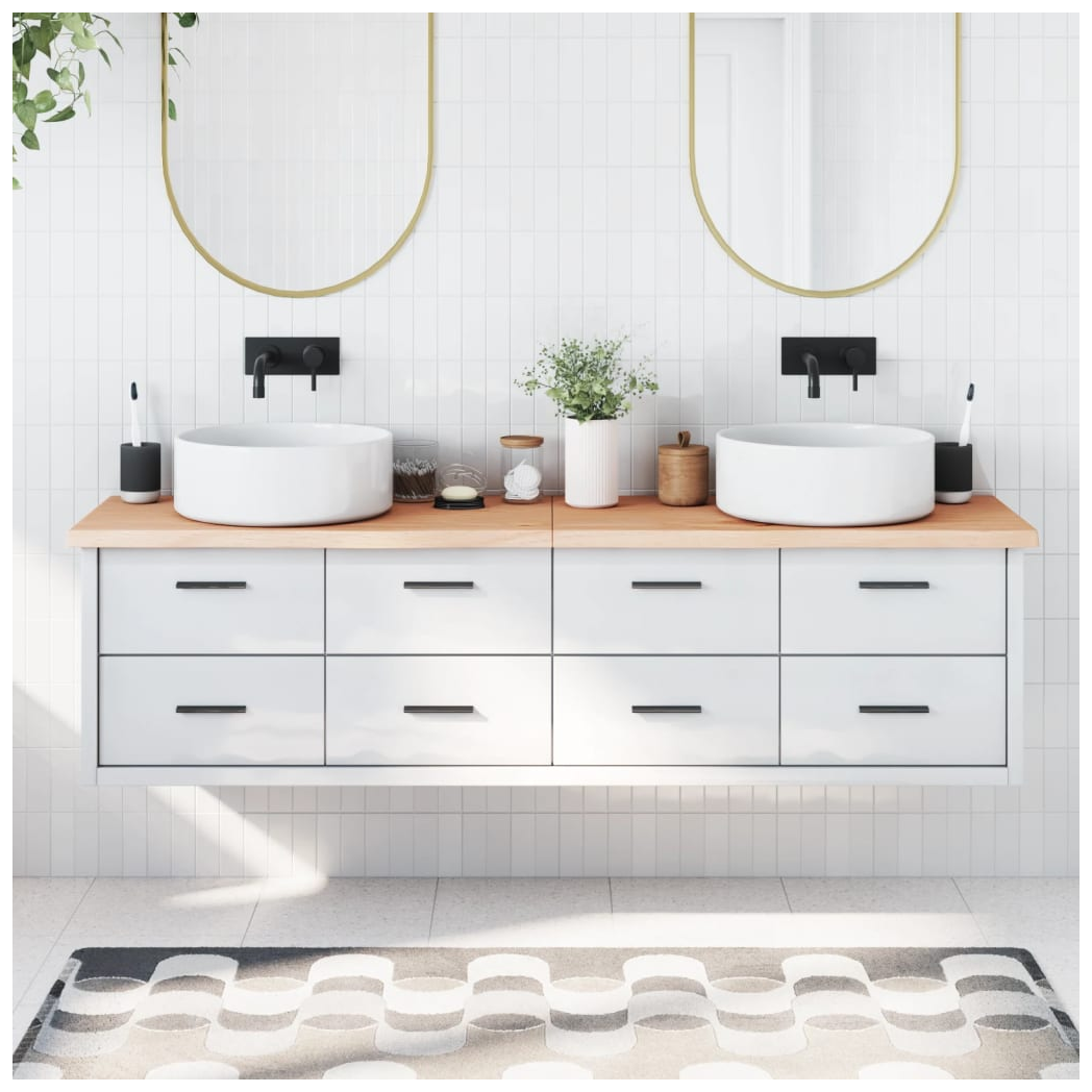 Bathroom Countertop 180x40x(2-4) cm Untreated Solid Wood