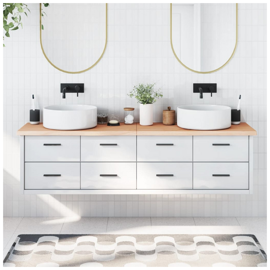 Bathroom Countertop 180x40x(2-4) cm Untreated Solid Wood