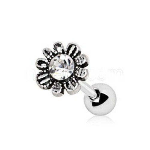 316L Stainless Steel Avant Garde Daily Flower Cartilage Earring