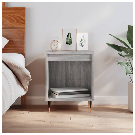 Bedside Cabinet Grey Sonoma 40x35x50 cm Engineered Wood