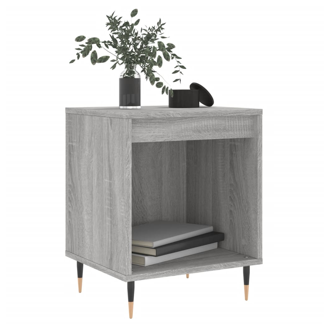 Bedside Cabinet Grey Sonoma 40x35x50 cm Engineered Wood