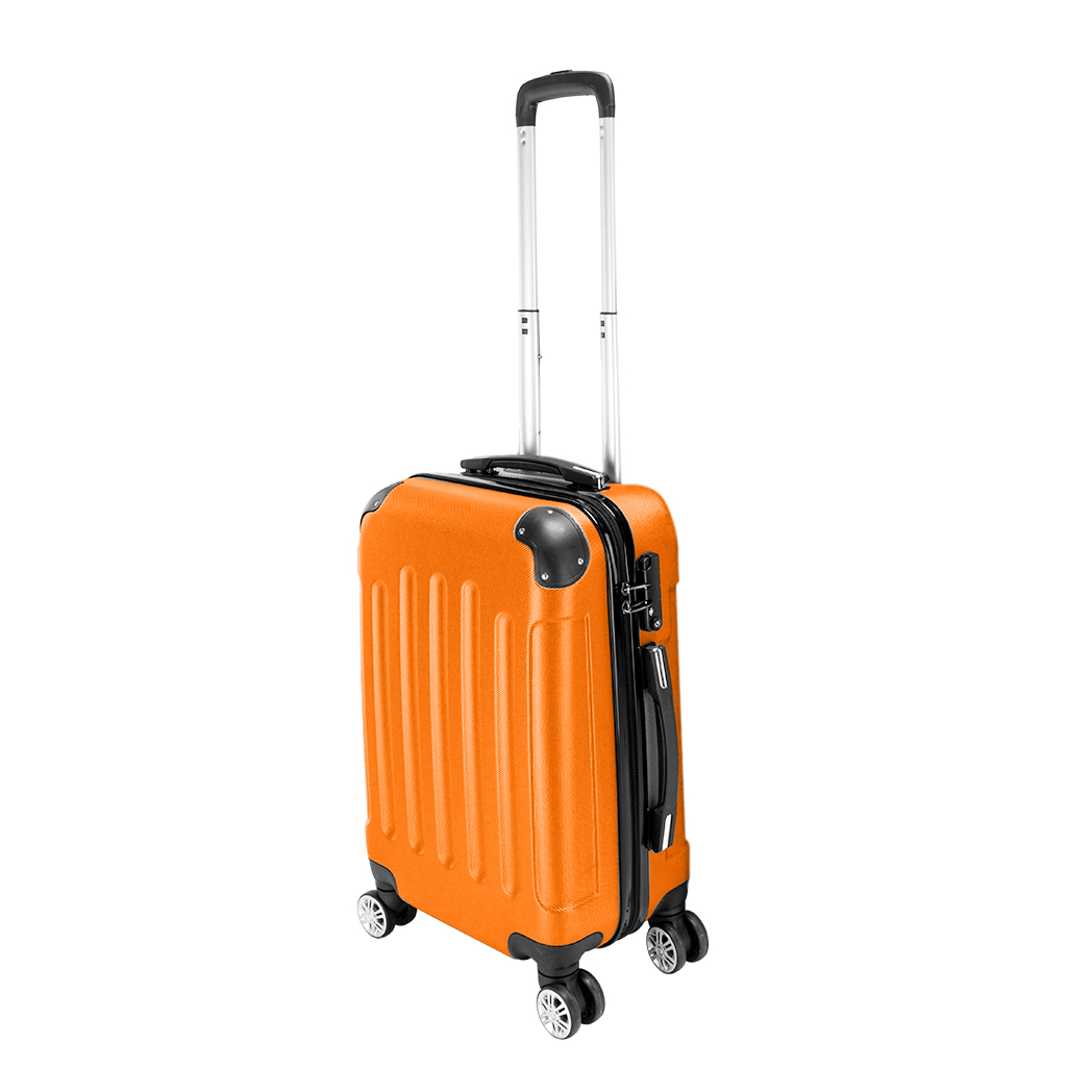 3-in-1 Portable ABS Trolley Case 20" / 24" / 28" Orange