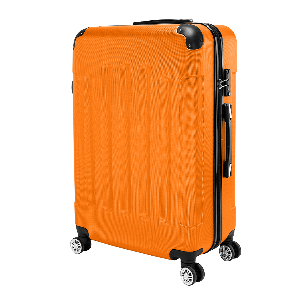 3-in-1 Portable ABS Trolley Case 20" / 24" / 28" Orange