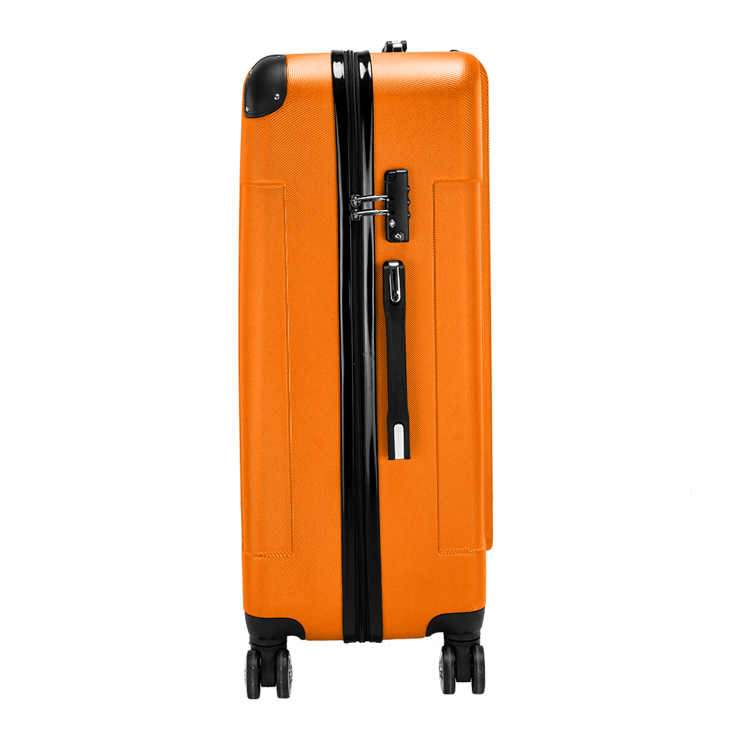 3-in-1 Portable ABS Trolley Case 20" / 24" / 28" Orange