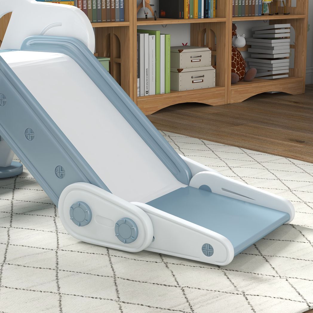 AIYAPLAY Foldable Kids Slide, Baby Slide for 1.5-3 Years, Grey