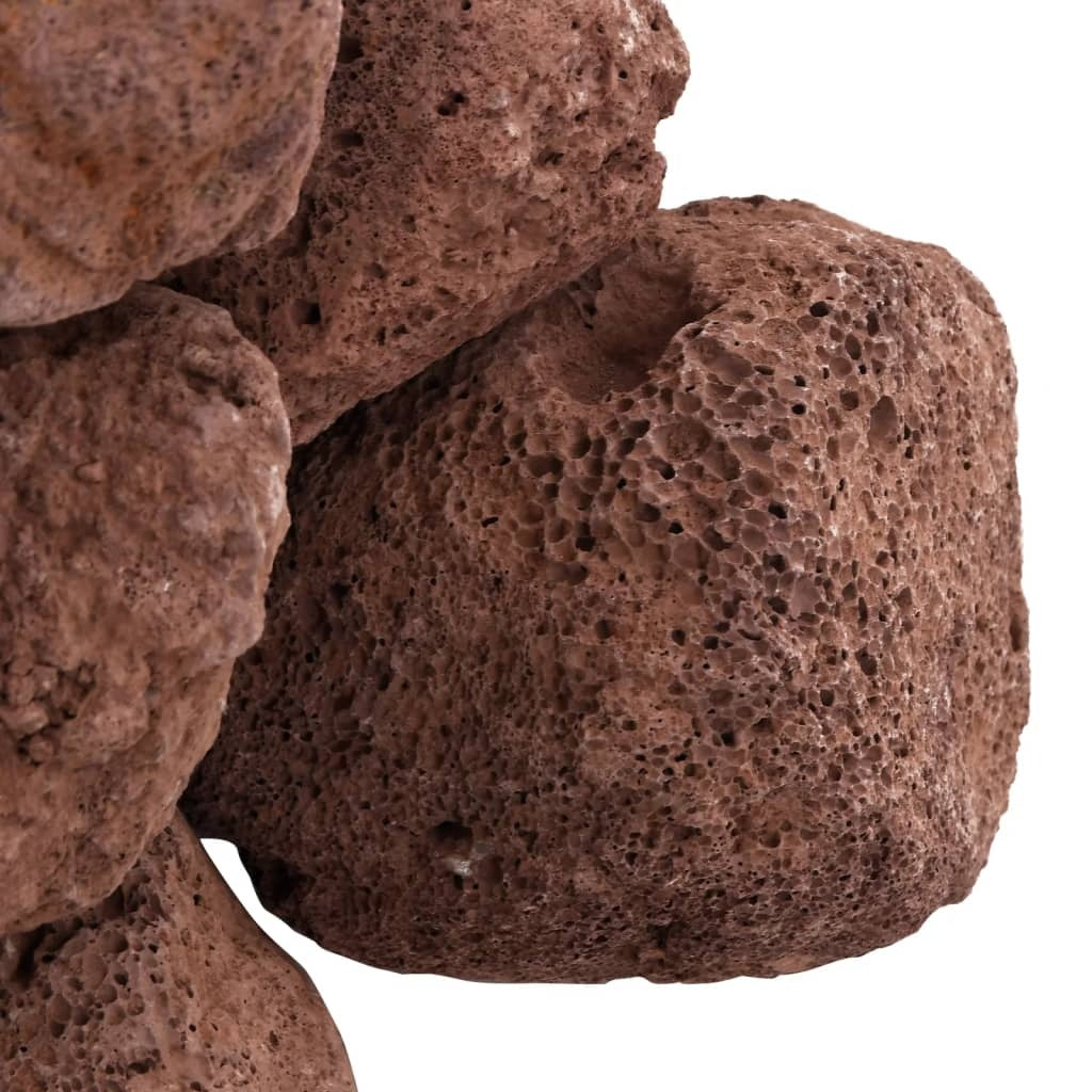 Volcanic Rocks 25 kg Red 10-30 cm