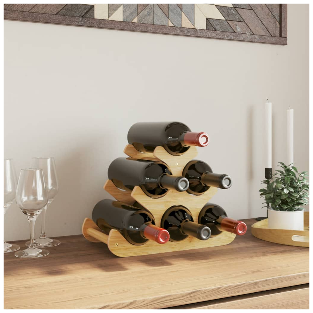 Wine Rack for 6 Bottles 35x18x25.5 cm Bamboo