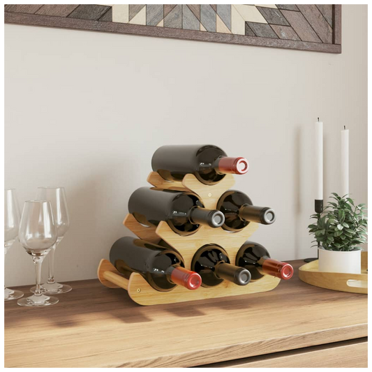 Wine Rack for 6 Bottles 35x18x25.5 cm Bamboo