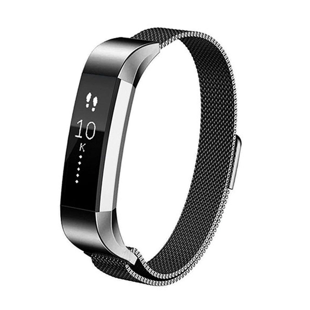 Aquarius Milanese Replacement Strap Band Compatible With Fitbit Alta, Black